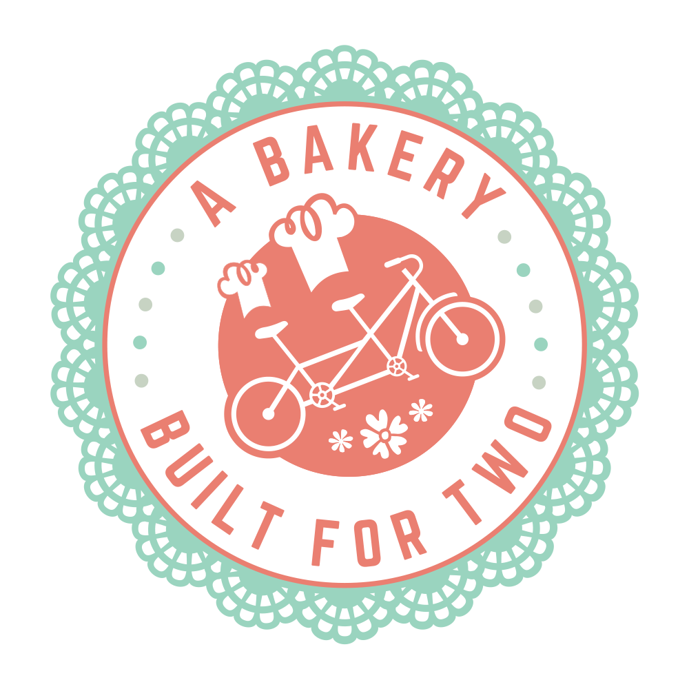 A Bakery Built For Two, logo designed by Factory Creatives in Reno, Nevada