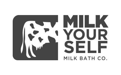 Milk Yourself Milk Bath Co., logo designed by Factory Creatives in Reno, Nevada
